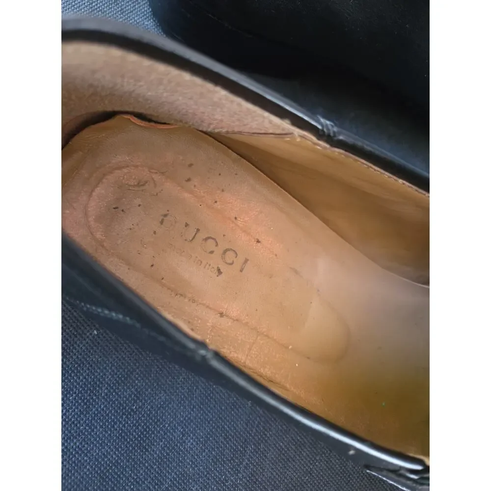 GUCCI HORSEBIT LEATHER LOAFERS SIZE 45 EU, US12